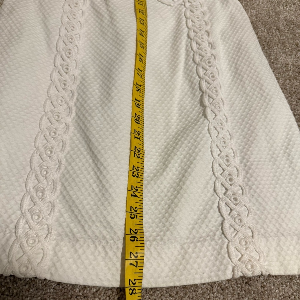 LILLY PULITZER Elegant White Embroidered Lace Dress Women’s Size S - Picture 8 of 16